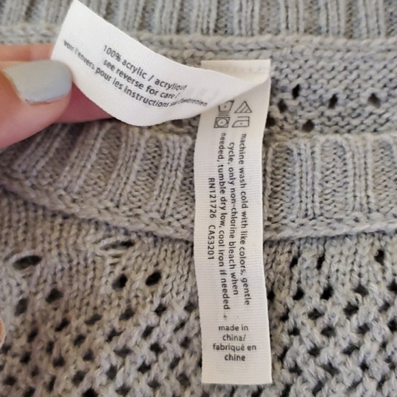 NWOT Aeropostale Pointelle Sweater - Picture 5 of 8